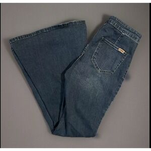 Rock And Roll  Denim Jeans Woman's Flare Bell Bottoms Size‎ 29x32
